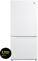 L2 29.5" 18.7 Cu. Ft. White Bottom-Freezer Refrigerator - LRB19B5AWWC--