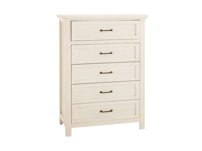 Westfield 5 Drawer Chest - Brushed White