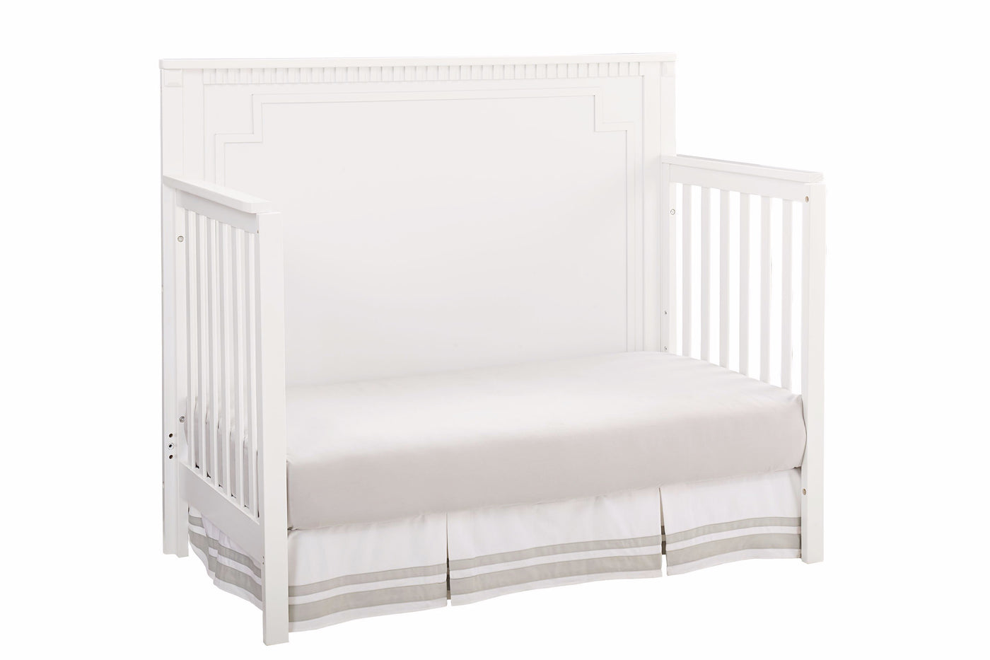 Emery Convertible Panel Crib - White