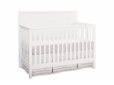 Emery Convertible Panel Crib - White