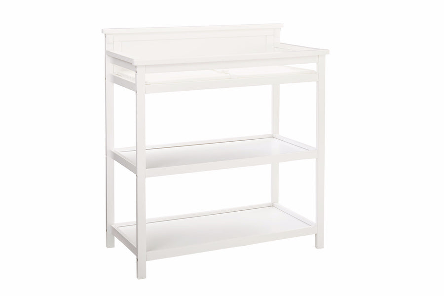 Emery Changer with Shelves and Pad - White