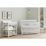 Emery Convertible Slat Crib - White