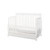 Emery Convertible Slat Crib with Toddler Rail - White