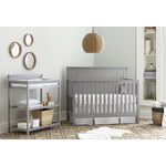 Emery Changer with Shelves and Pad - Grey