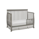 Emery Convertible Slat Crib with Toddler Rail - Grey