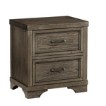 Foundry Night Table - Brushed Pewter