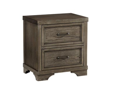 Foundry Night Stand - Brushed Pewter