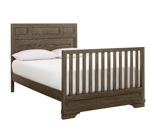 Foundry Convertible Panel Double Bed - Brushed Pewter