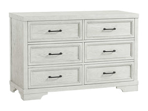 Foundry 6 Drawer Dresser - White