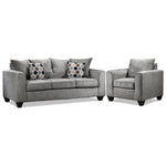 Elio Sofa and Chair Set - Platinum