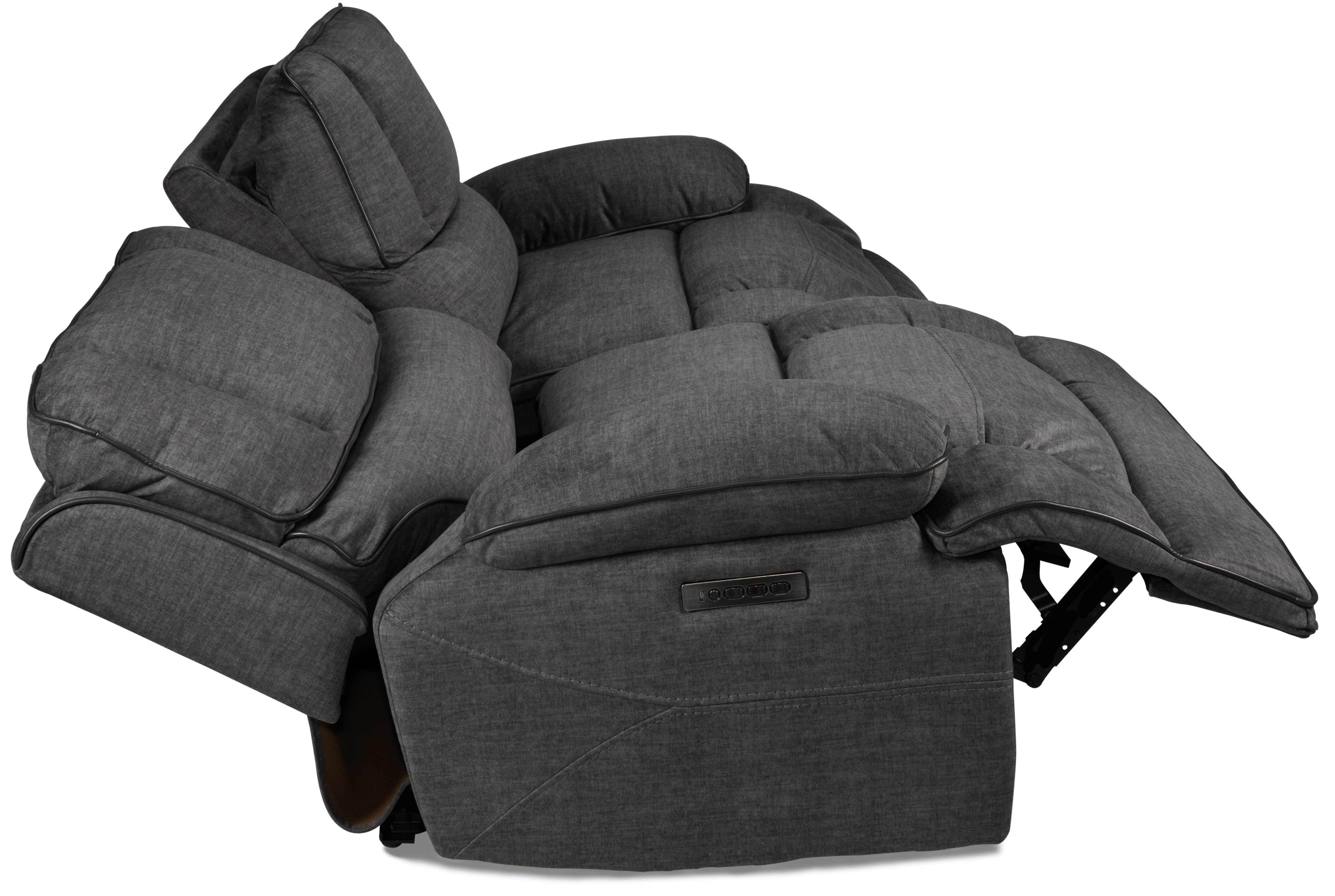 Kramer Power Reclining Sofa - Charcoal