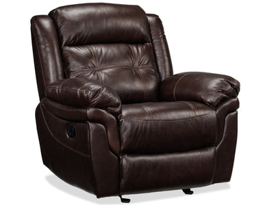 Cooper Leather Recliner - Brown