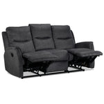 Grayson Reclining Sofa and Recliner Set - Charcoal
