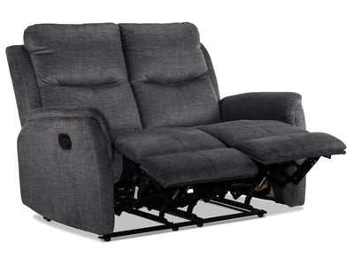 Grayson Reclining Loveseat - Charcoal