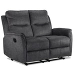 Grayson Reclining Loveseat - Charcoal