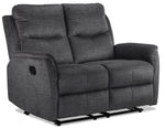 Grayson Reclining Loveseat - Charcoal