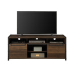Farmhouse TV Stand - Rustic Oak, Walnut