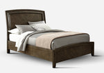 Aberdeen Sleigh Panel King Bed - Barista Oak