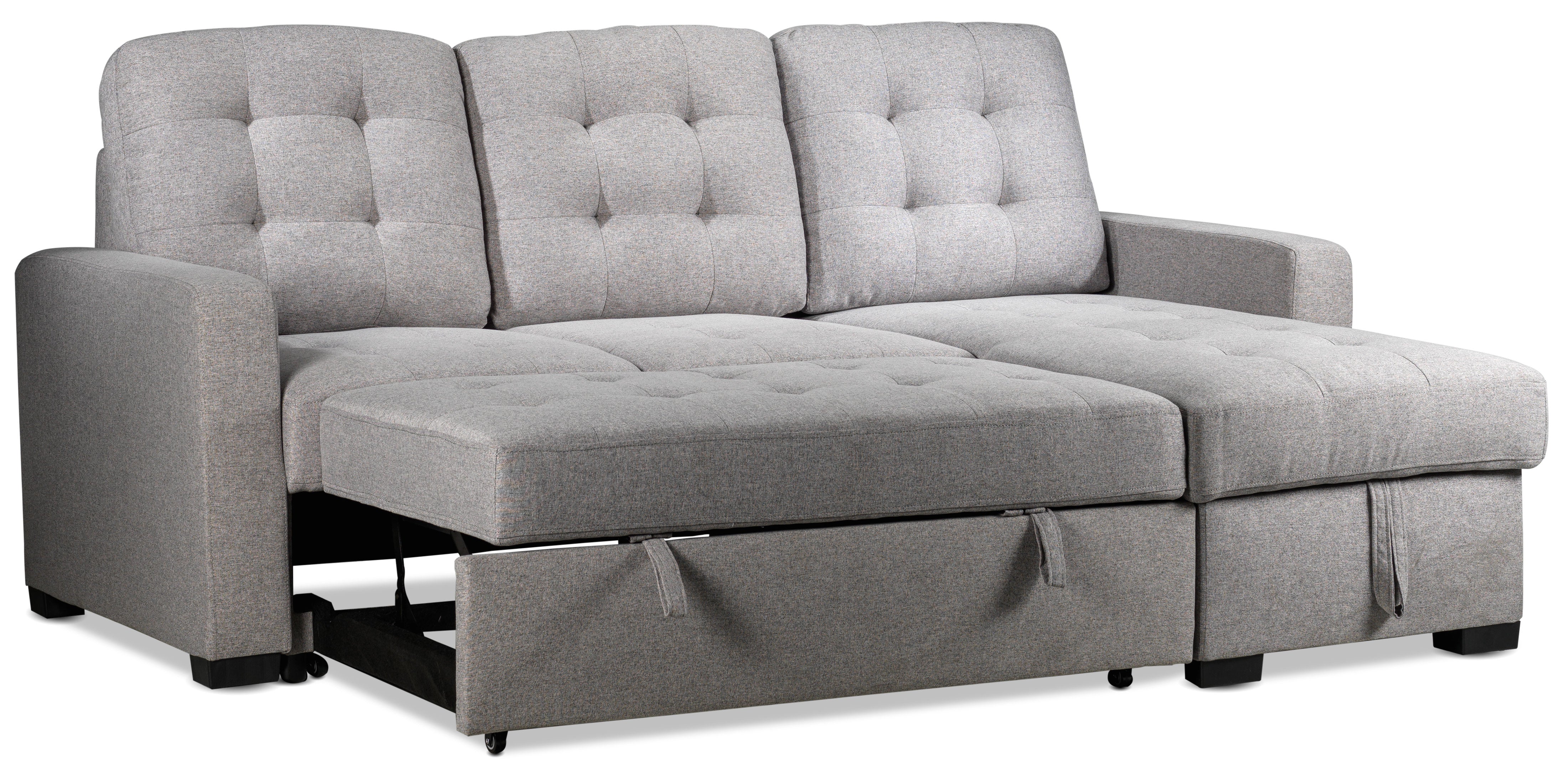 Dannery Pop-Up Sofa Bed - Light Grey