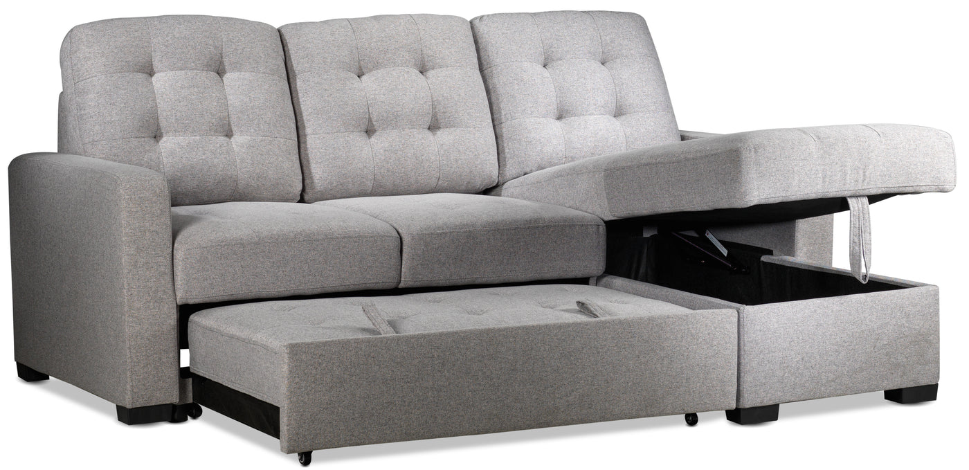 Dannery Pop-Up Sofa Bed - Light Grey