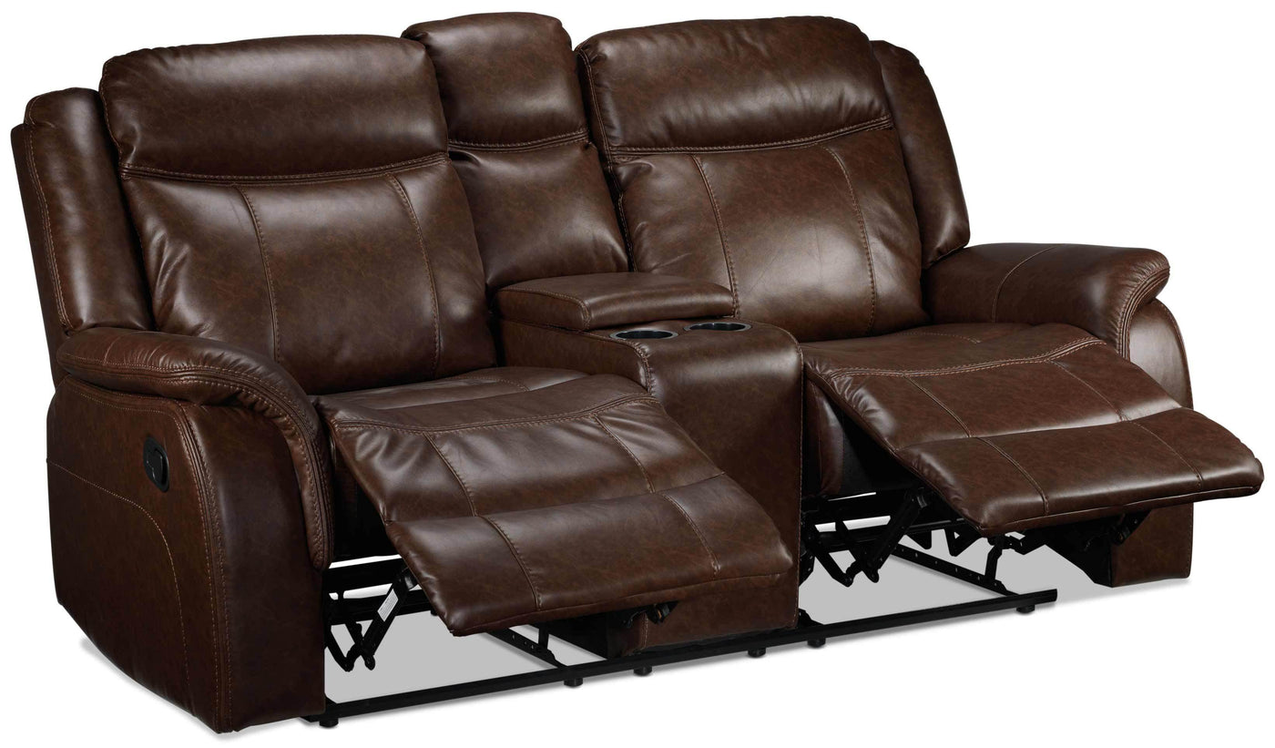 Torino Leather Power Recliner - Brown