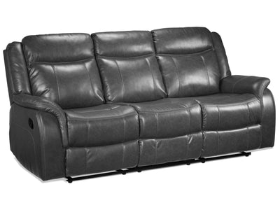 Scorpio Reclining Sofa with Drop Tray - Grey