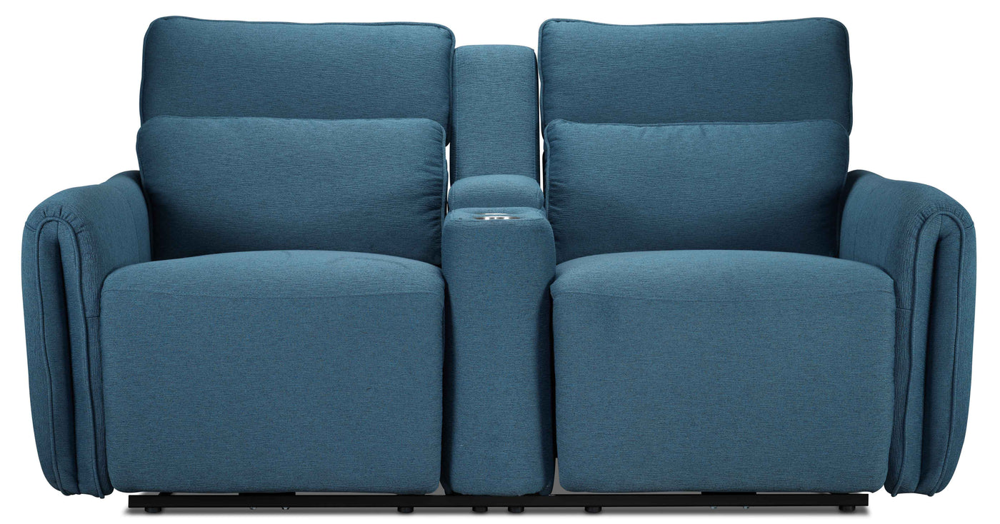 Larsen Power Reclining Loveseat - Commodore Blue