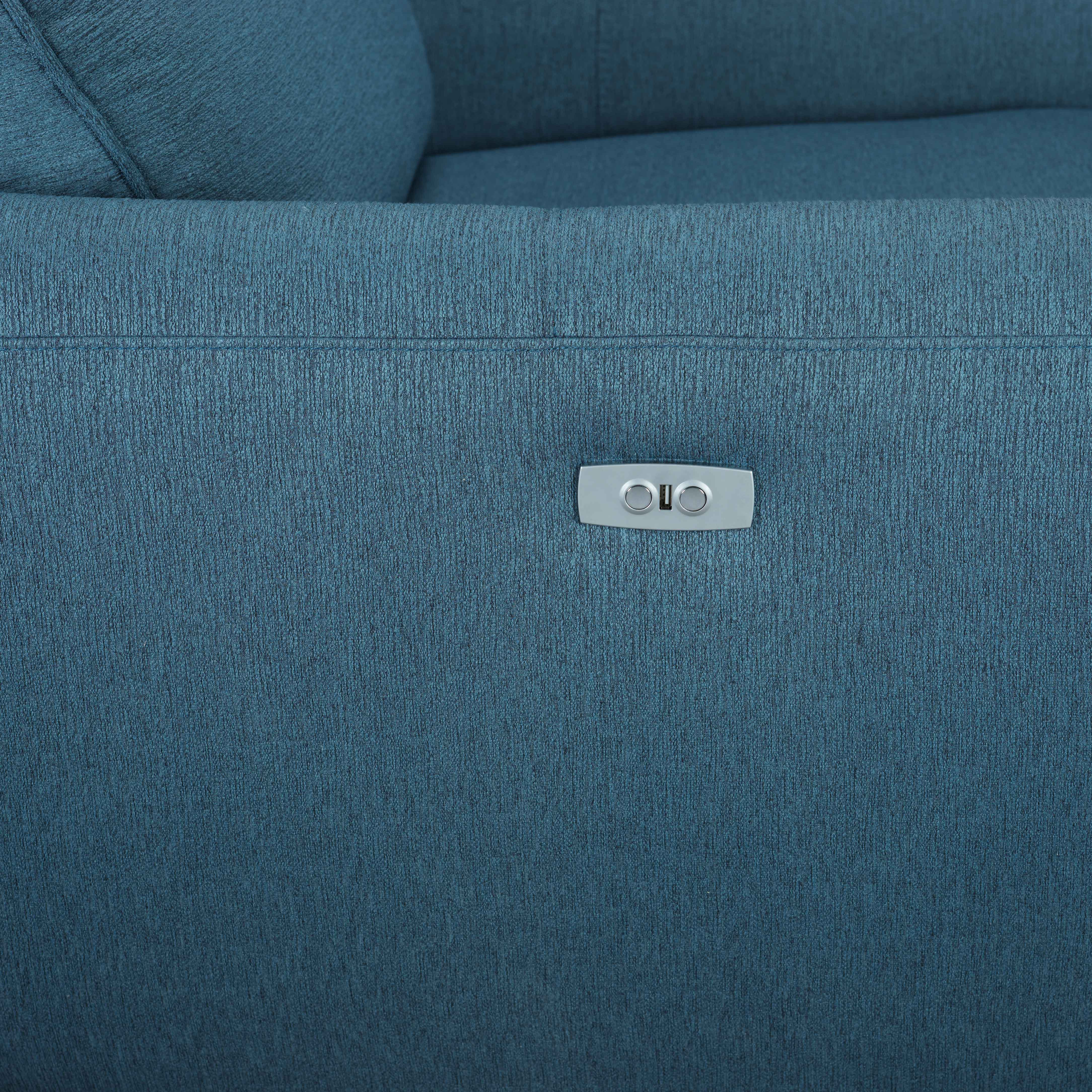 Larsen Power Reclining Sofa - Commodore Blue
