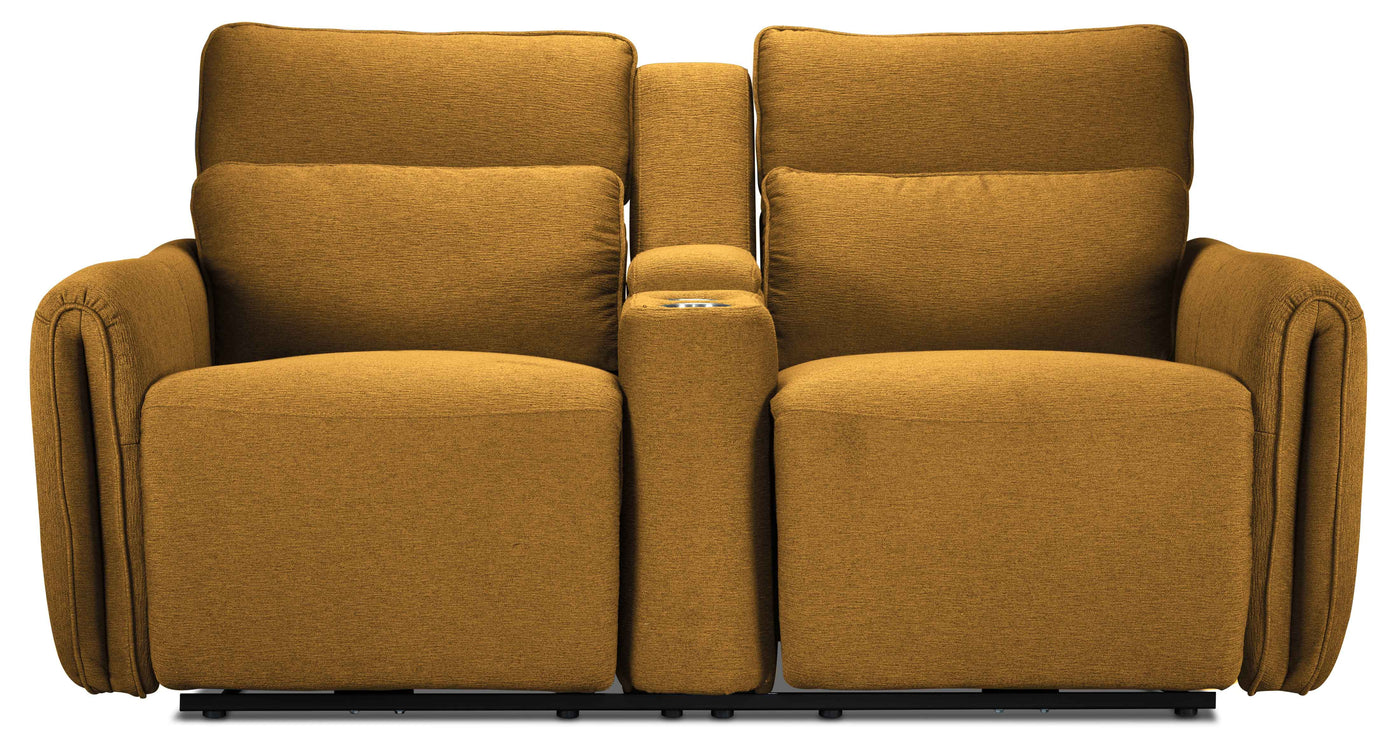 Larsen Power Reclining Loveseat - Curry