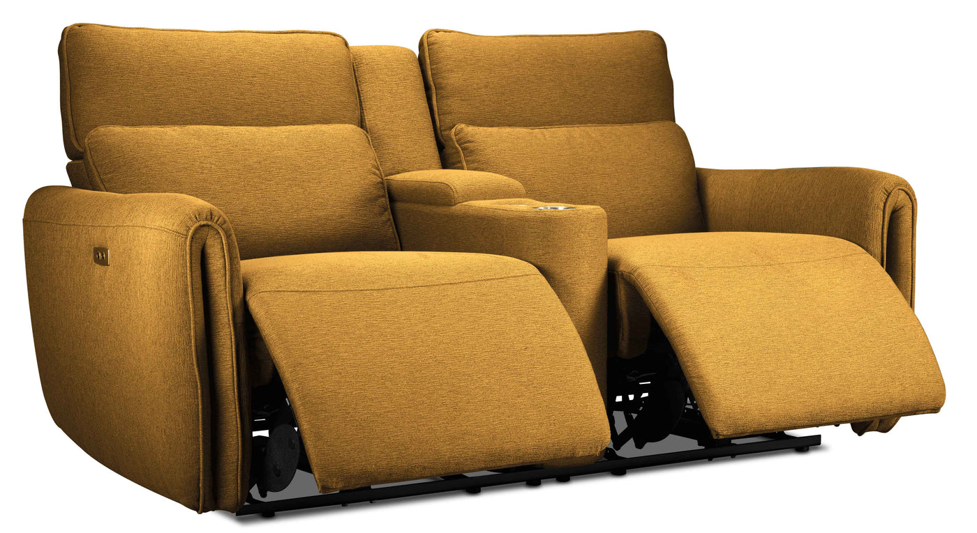 Larsen Power Reclining Loveseat - Curry