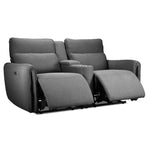Larsen Power Reclining Loveseat - Platinum Grey