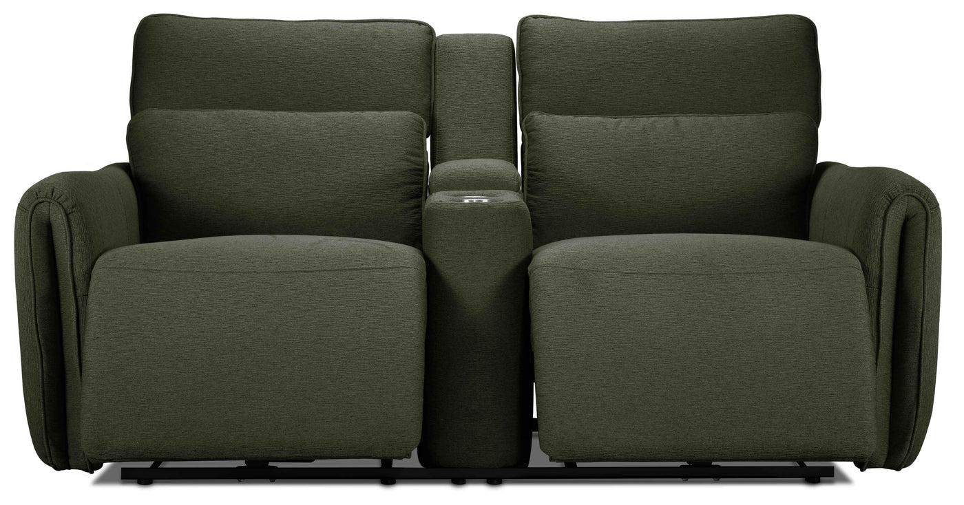 Larsen Power Reclining Loveseat - Olive