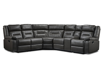 Conan 6-Piece Reclining Sectional - Grey