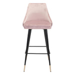 Travis Bar Chair - Blush Velvet