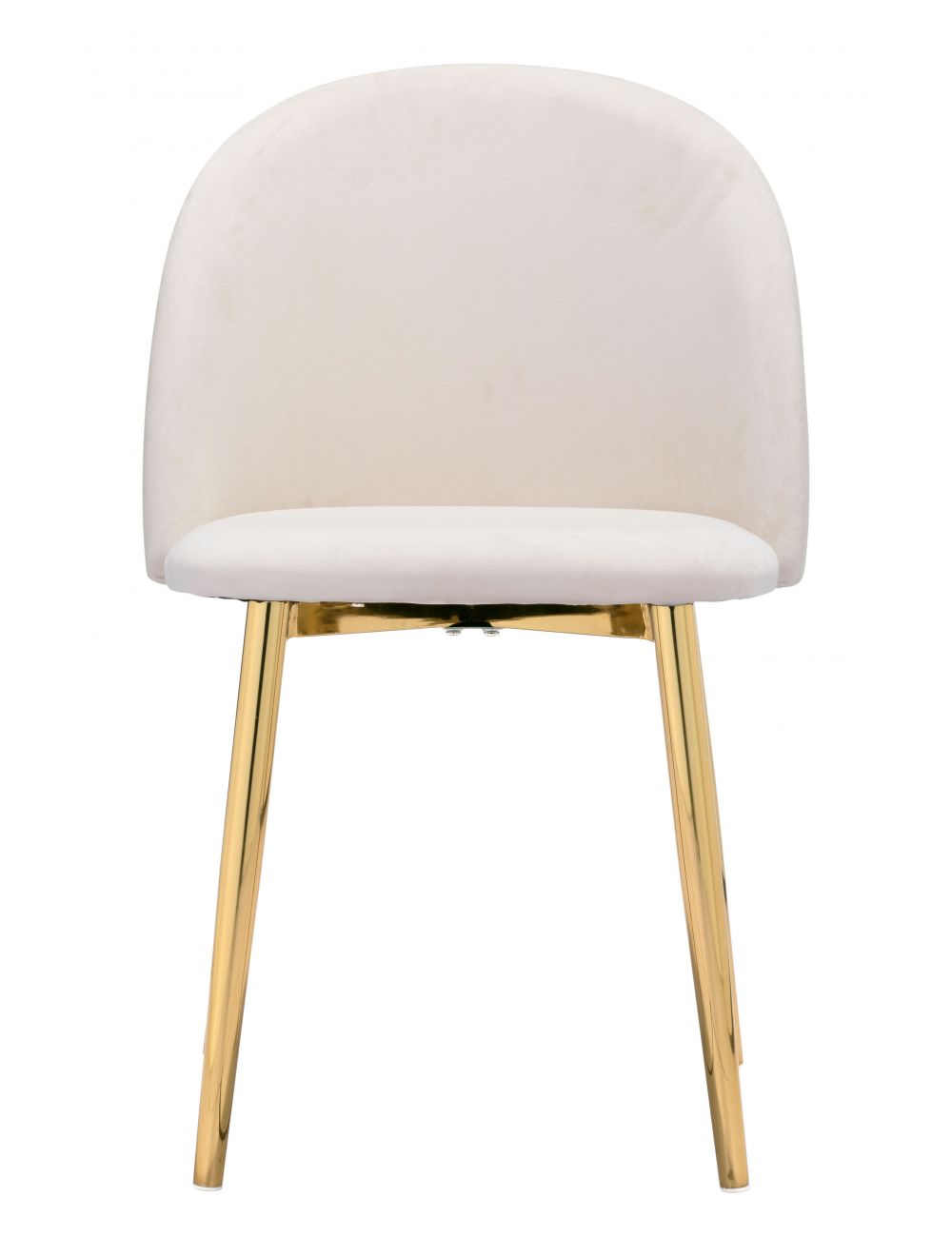 Nezh Elegant Dining Chair - Cream/Gold - Set of 2