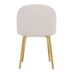 Nezh Elegant Dining Chair - Cream/Gold - Set of 2