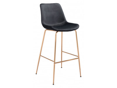 Billinton Bar Chair - Midnight Black/Gold