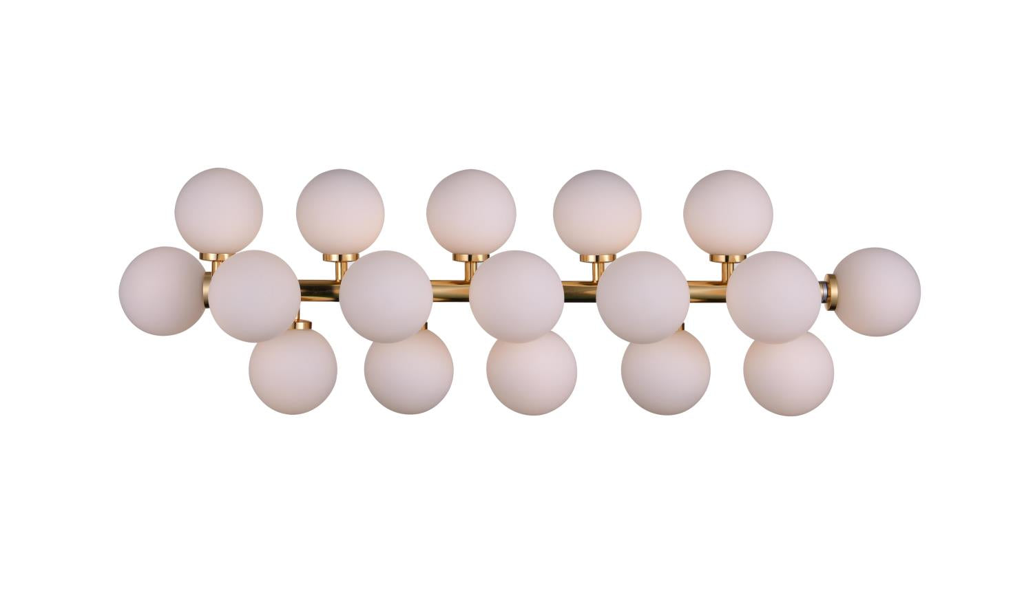Arya 17 Light Wall Sconce - Satin Gold