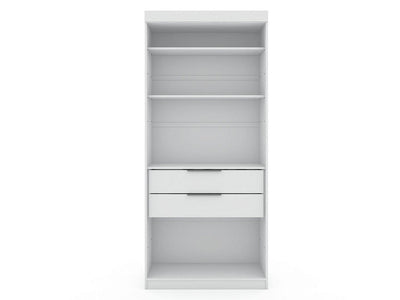 Oulu Open Sectional Wardrobe - White