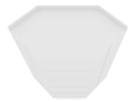 Oulu 2-Piece Open Corner Wardrobe - White