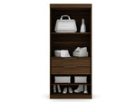 Oulu 2-Piece Open Corner Wardrobe - Brown