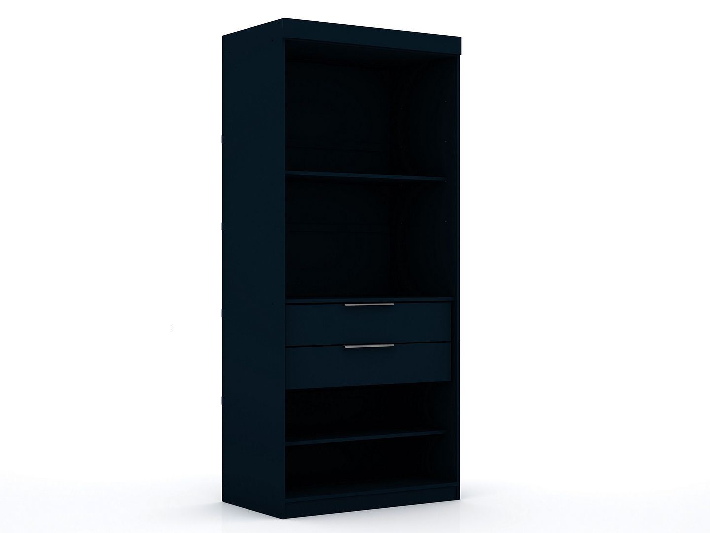 Oulu 2-Piece Open Sectional Wardrobe - Midnight Blue