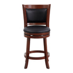 Cairo Counter Height Stool - Black, Brown Cherry