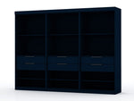 Oulu 3-Piece Open Sectional Wardrobe - Midnight Blue