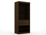 Oulu 3-Piece Open Sectional Wardrobe - Brown