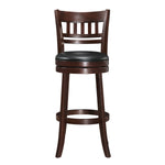 Carly Counter Height Stool - Black, Brown Cherry