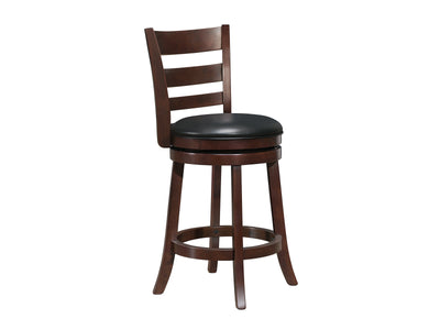 Carina Counter Height Stool - Black, Brown Cherry