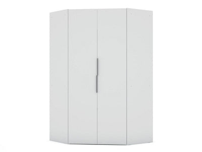 Oulu Corner Wardrobe - White