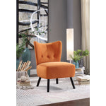 Mimi Accent Chair - Orange Velvet