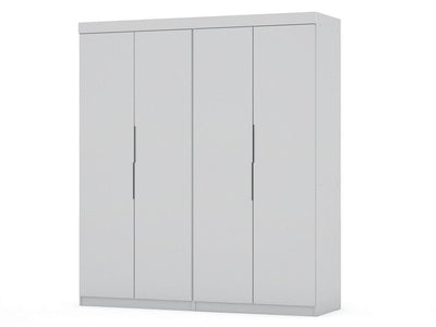 Oulu 2-Piece Modular Wardrobe - White